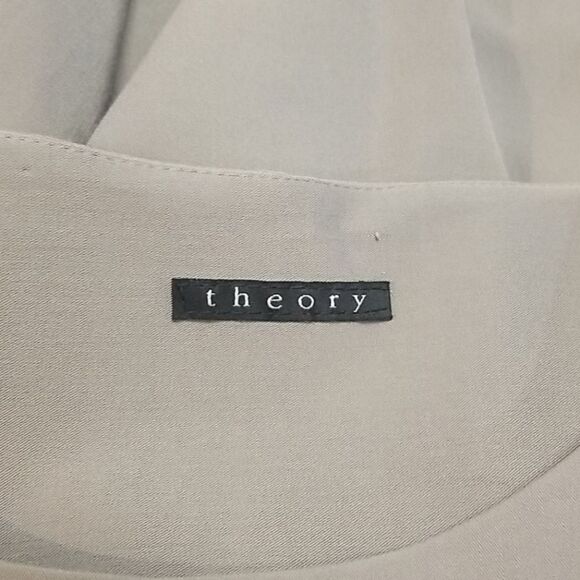 Theory Business Professional Gray Sheath Dress Sm - Picture 4 of 4